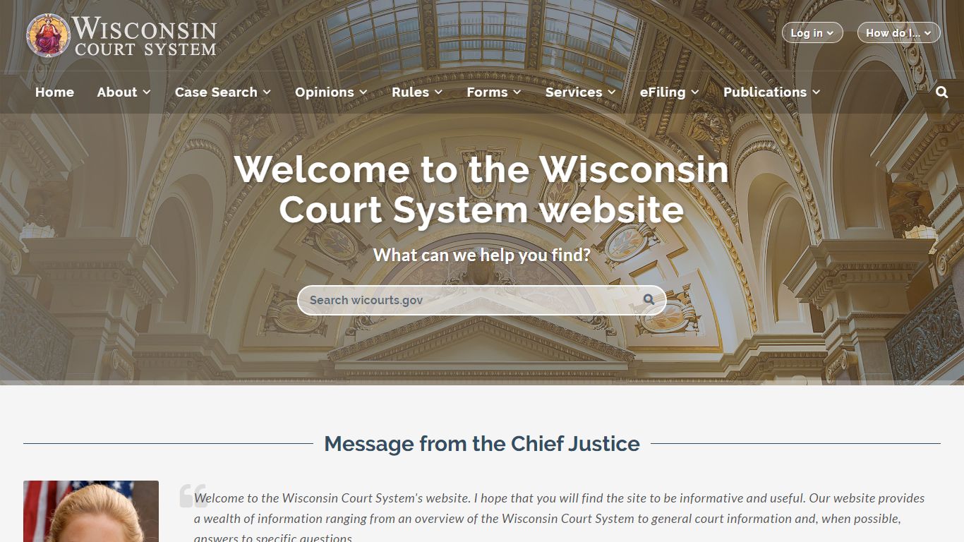 Viewing case information and documents - Wisconsin Court System